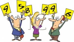 A_Colorful_Cartoon_Three_Judges_Holding_Up_Score_Cards_Royalty_Free_Clipart_Picture_100818-146541-260053