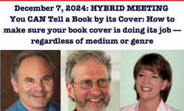 HYBRID MEETING December 7, 2024. You CAN Tell a Book by its Cover.