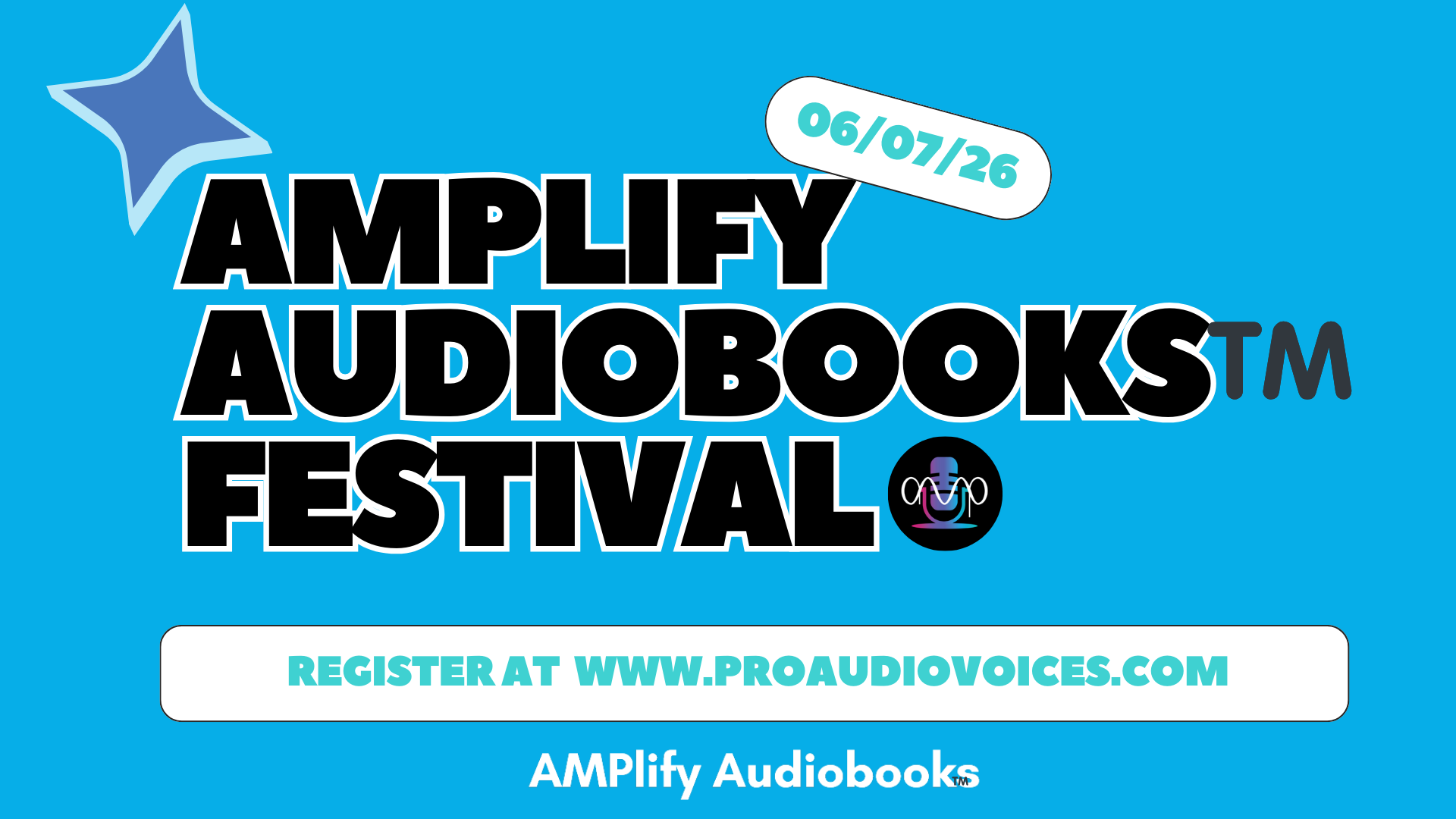 AMPlify Audiobooks Festival – June 7!
